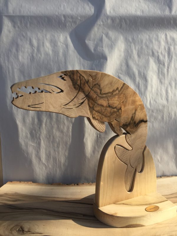 Drewniane trofeum wędkarskie – Szczupak