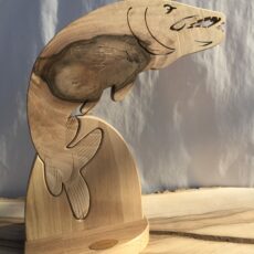 Drewniane trofeum wędkarskie – Szczupak